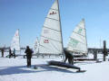 Ice Boating is a favorite pastime on Sodus Bay in the Winter