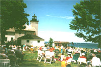 Free outdoor concerts every Sunday afternoon, at the Sodus Point Lighthouse, overlooking Lake Ontario