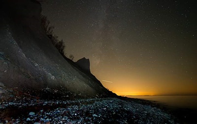 Chimney Bluffs by Night